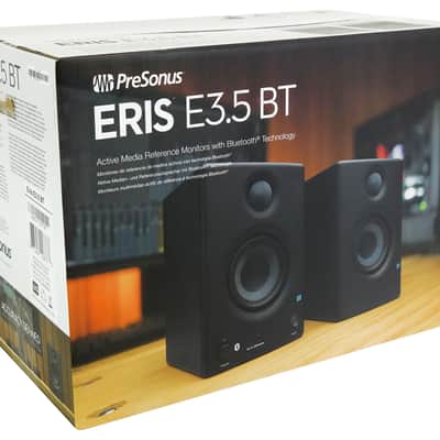 Presonus Eris E3.5 BT Bluetooth Studio Reference Monitors Media Speakers+Stands image 13