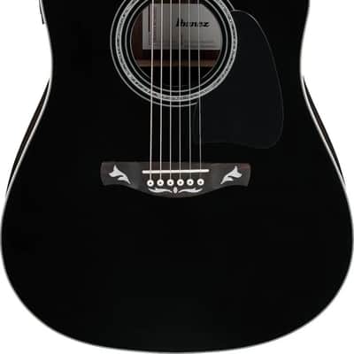 Ibanez AW391RCE European Exclusive Artwood Dreadnought Acoustic-Electric Guitar, Solid Spruce Top, Black image 1