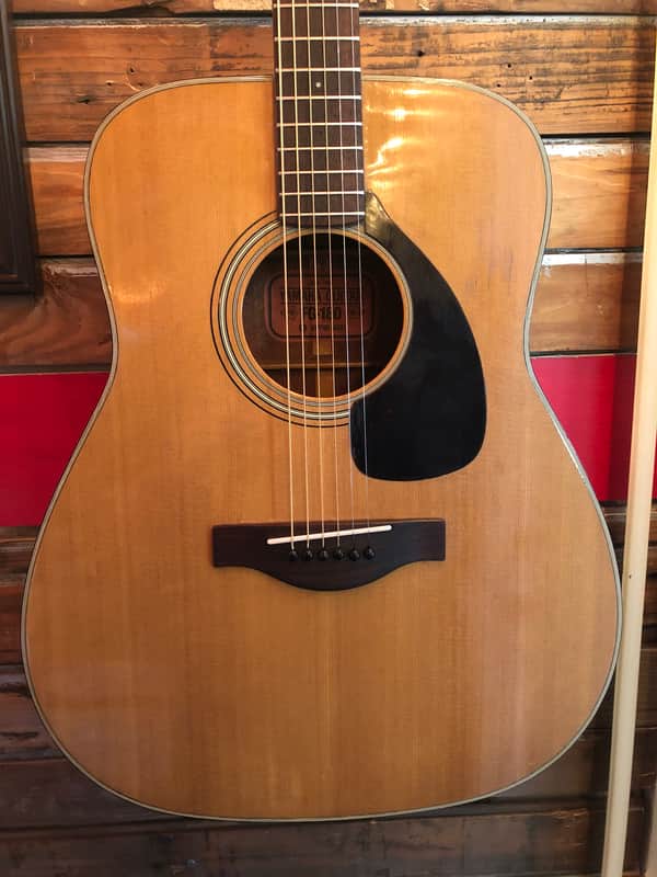 1966-71 Yamaha FG-180 Red Label Jumbo Dreadnought Acoustic Guitar Neck Reset MIJ image 1
