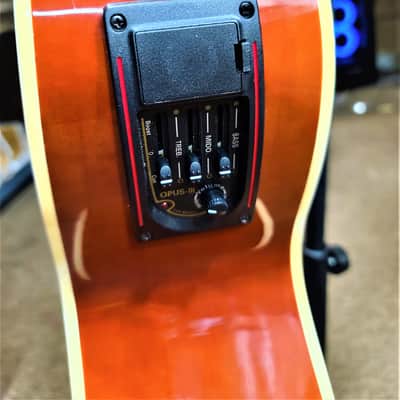 Estaban Rock On Collection 2009 Limited Edition Acoustic/Electric Amber Ice Guitar Extremely Rare image 2