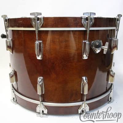 Tama 24x14"Bass Drum Superstar Vintage 80s Made In Japan Super Mahogany 6p Birch image 7