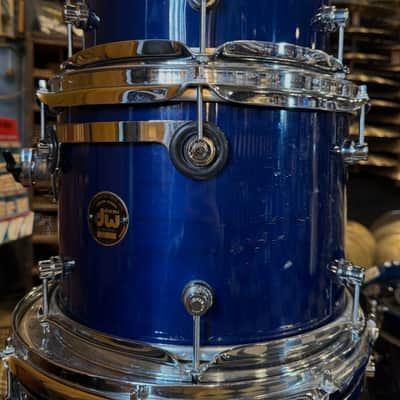 USED 1996 DW Pre-Collectors Birch Drum Set in Dark Blue Lacquer w/ Mini Turret Lugs - 18x22, 8x10, 9x12, 10x14, 12x16 image 10