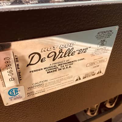 Fender Hot Rod DeVille 212 3-Channel 60-Watt 2x12" Guitar Combo 1996 - 2001 - Black image 5