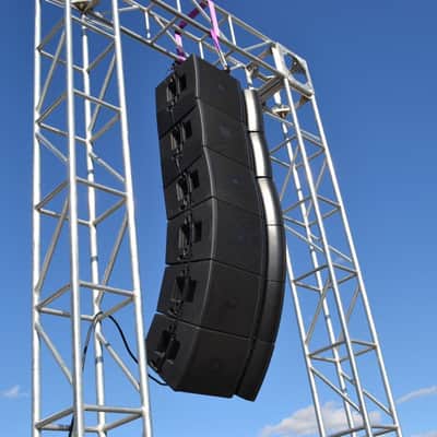 JBL StraightArray VRX line array fly brackets (4x) Black Steel image 1