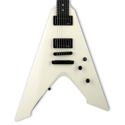 ESP LTD James Hetfield Signature Vulture Guitar w/ EMG Pickups and Hardshell Case - Olympic White image 1