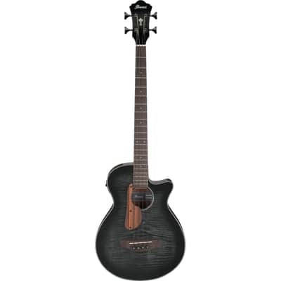 Ibanez AEGB25ETKH Acoustic Electric Bass Transparent Black Sunburst High Gloss image 3