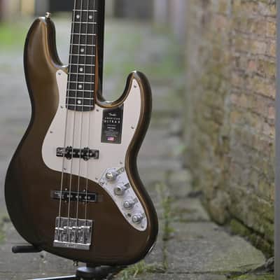 Fender American Ultra II Jazz Bass® - Texas Tea image 3