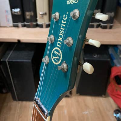 Mosrite V88 1988 Diamond Blue, Signed image 3