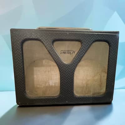 Empty Vintage 1956 Gretsch Model 6163 "Executive" Cabinet Shell – Snowflake Gray (Serial #X90039) image 1