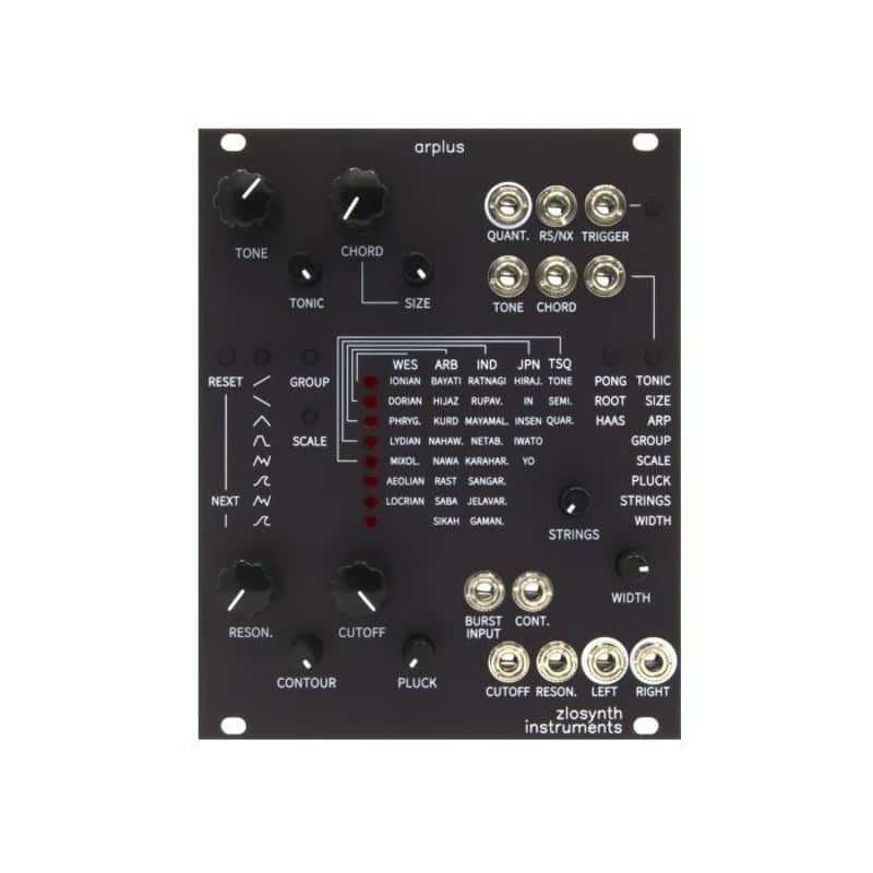 Zlosynth Arplus Quantizer Arpeggiator & String Synthesiser Module (black) image 1
