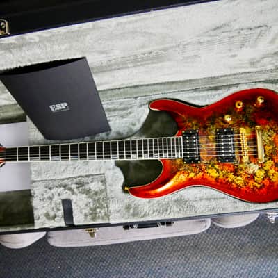 ESP Original Series Horizon NT CTM - Fireopal with Red Pearl Black image 16