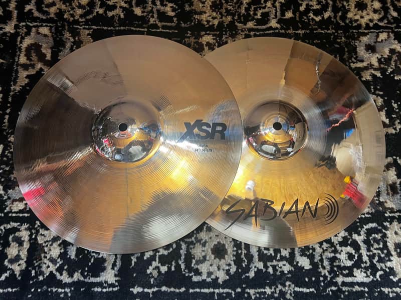 Sabian 14" XSR Hi-Hat Cymbals (Pair) - Brilliant image 1