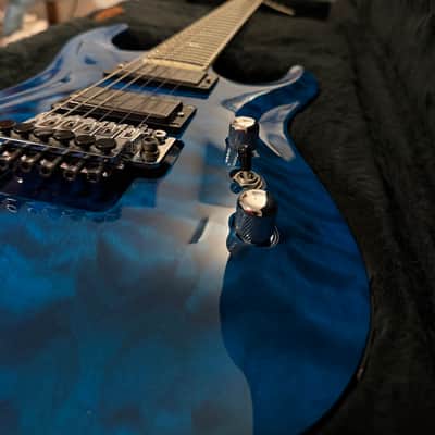 B.C. Rich Custom Shop ASM1 Archtop 2003 - Trans Blue Gloss image 3