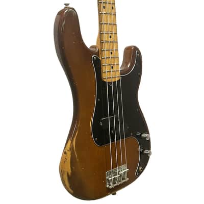 Fender Precision Bass Guitar in Mocha Brown w/ Case 1974 image 2