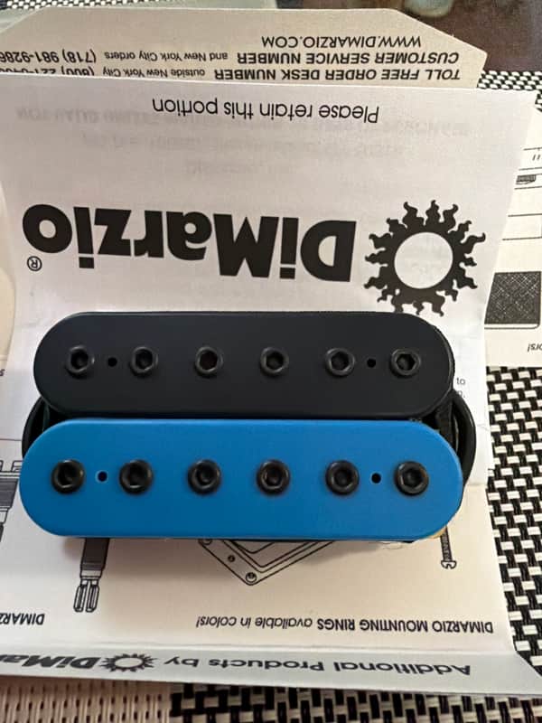 DiMarzio DP151FBKBL 1995 - Black and blue image 1
