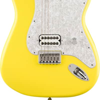 Fender Tom DeLonge Signature Stratocaster Electric Guitar, Rosewood Fingerboard, Graffiti Yellow image 1