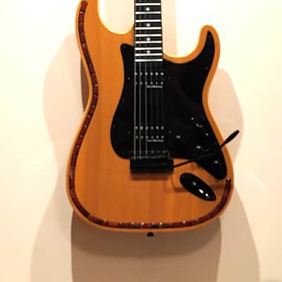 CUSTOM DESIGNED & CRAFTED - SOLID ASH STRAT STYLE W/BUTTERSCOTCH DOUBLE BOUND BODY W/RED APPLE JASPER - SERIAL #075 -  2025 image 11