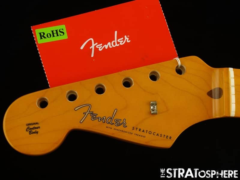LEFTY Fender AV II American Vintage 1957 Strat NECK Stratocaster USA MN Maple image 1