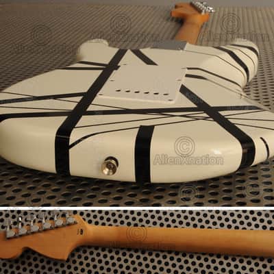 ESP Black / White Striped Guitar AlienXnation Vintage image 8