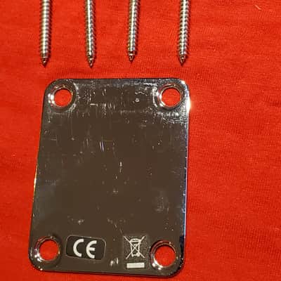 (#B41) Fender Telecaster / Stratocaster Neck Plate With Screws image 1