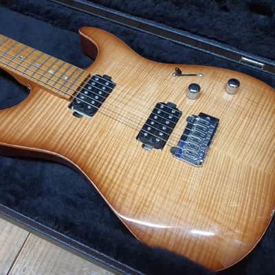 2012 Lipe Custom USA Virtuoso Flame Maple Top Amalfitano Electric Guitar image 2