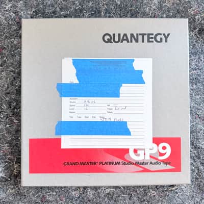 Quantegy GP9 1/2" audio tape for analog RTR machines on 10.5" metal reel image 2