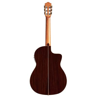 Cordoba Iberia GK Studio Negra Left Handed Cutaway A/E Nylon Str Guitar Open Box image 8