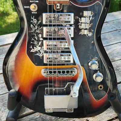 RARE! Teisco Del Rey ET440 Offset 4 DeArmond Pickup Spectrum 1960s Japan image 1