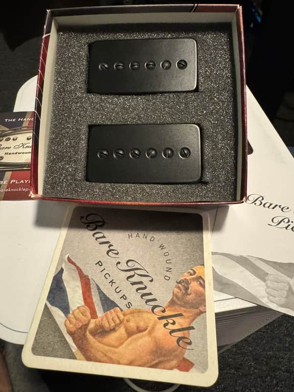Bare Knuckle Stockholm HSP90 Pickup Set - Matte Black image 1