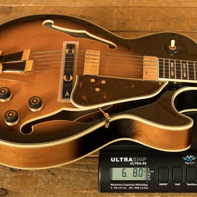 Ibanez GB10SE George Benson Hollow Body - Ebony - Brown Sunburst image 8