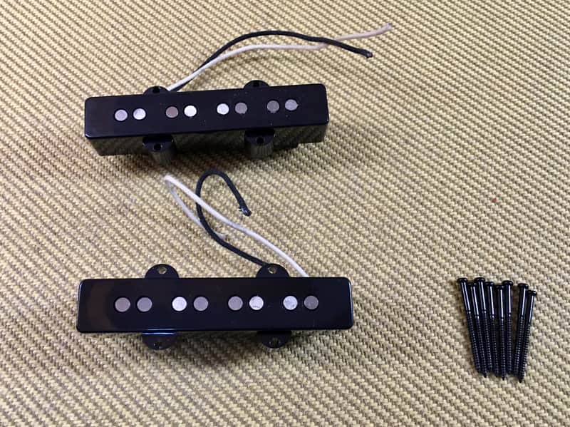 Squier Fender Designed Single Coil Jazz Bass Pickup Set With Hardware image 1