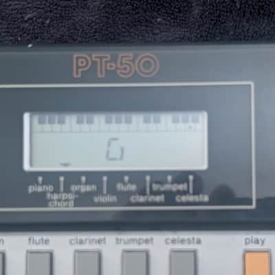 Casio PT-50 31-Key Mini Synthesizer 1980s - Silver image 5