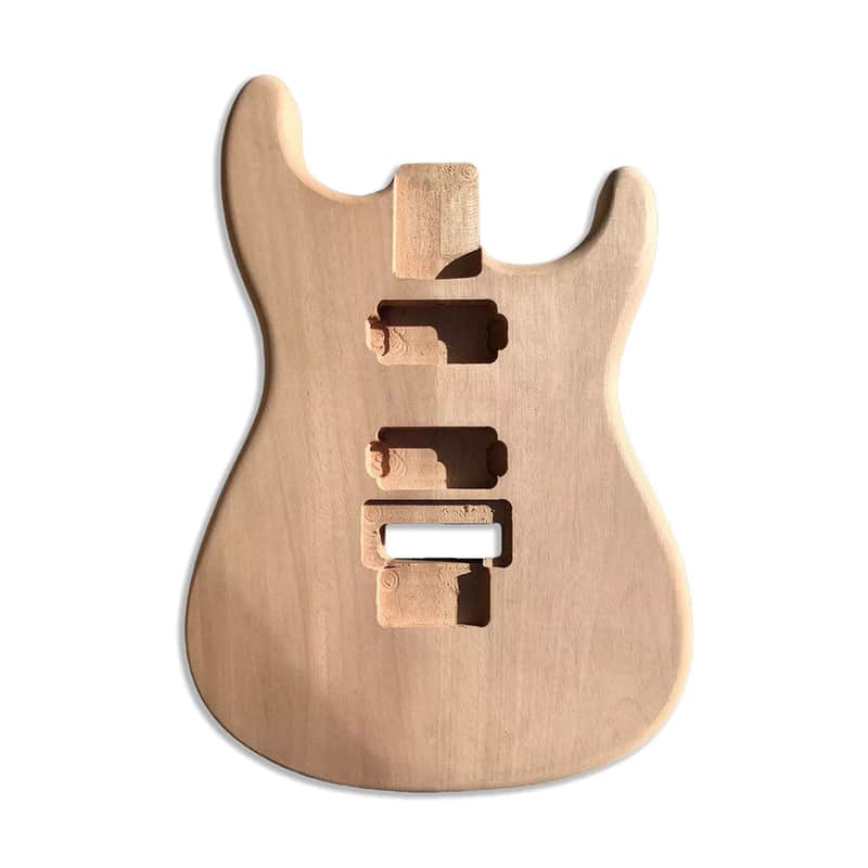 Stratocaster Style Electric Guitar HH Body, Mahogany image 1