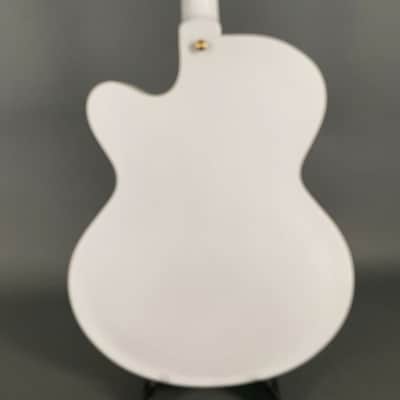 Harley Benton BigTone White Vintage Series Archtop Rockabilly - white image 9