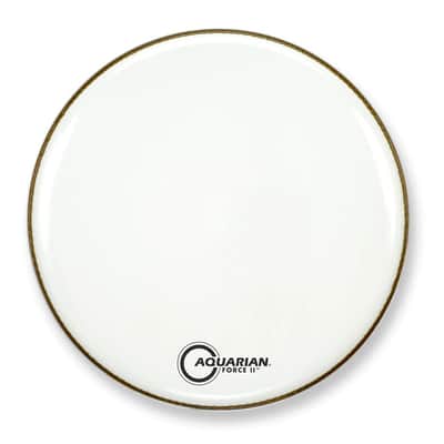Aquarian Full Force II Bass Drum Head 18" White image 1