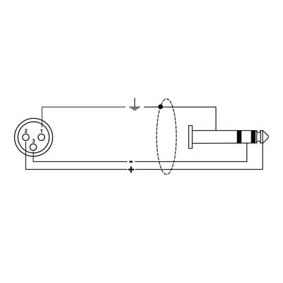 Quik Lok Ittop/Fjs 0.3 Cavo Cannon Xlr Femmina / Jack 6.3 Trs Stereo 0.3 Mt image 2