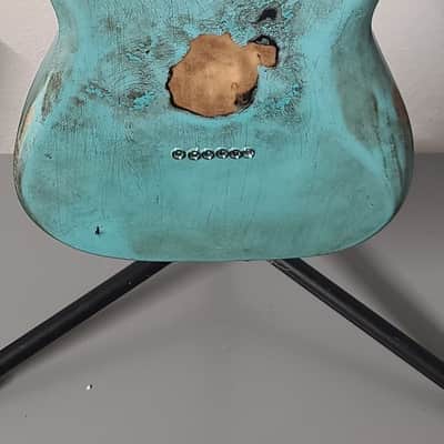 Turquoise Telecaster /. T-style Relic Telecaster 2020 - Turquoise image 8