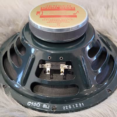 Jensen C10Q Vintage Ceramic 10" 40-Watt 8ohm Guitar Speaker 2010s - Green image 1