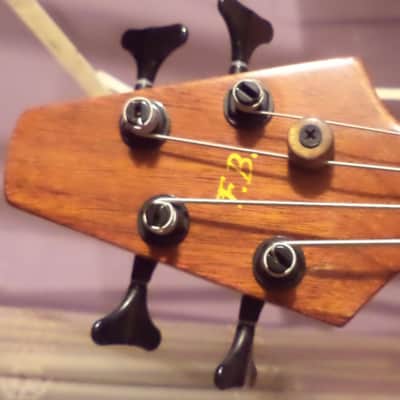 private stock 4  bass,handbuilt ,preorder of slab/neck thru   goregeous style of slim  jazz bass image 6