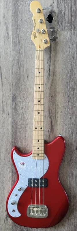 G&L Tribute Fallout Bass Short Scale Left Handed! Gig Bag Included 2021 Candy Apple Red image 1