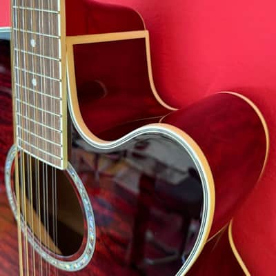 Dean JC-QM-12-TGE / 12-String Jumbo Cutaway / compare with Gretch Guild Alvarez Takamine image 5