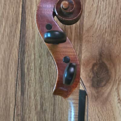 Vintage 1920's John Juzek 1/4 size violin with bow image 11