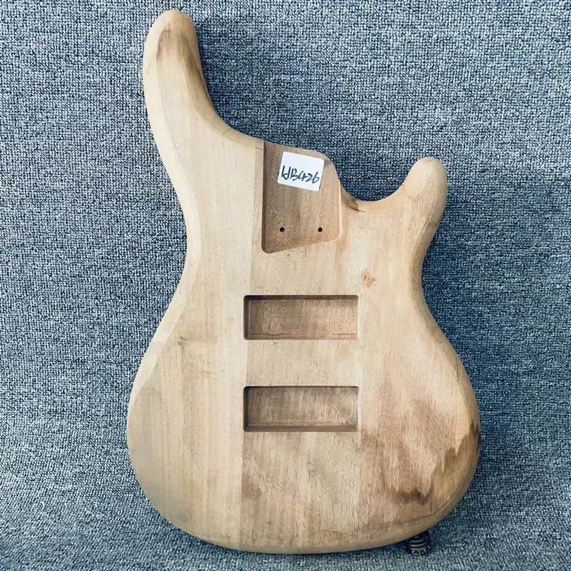 Mahogany Wood Bass Guitar Body image 1