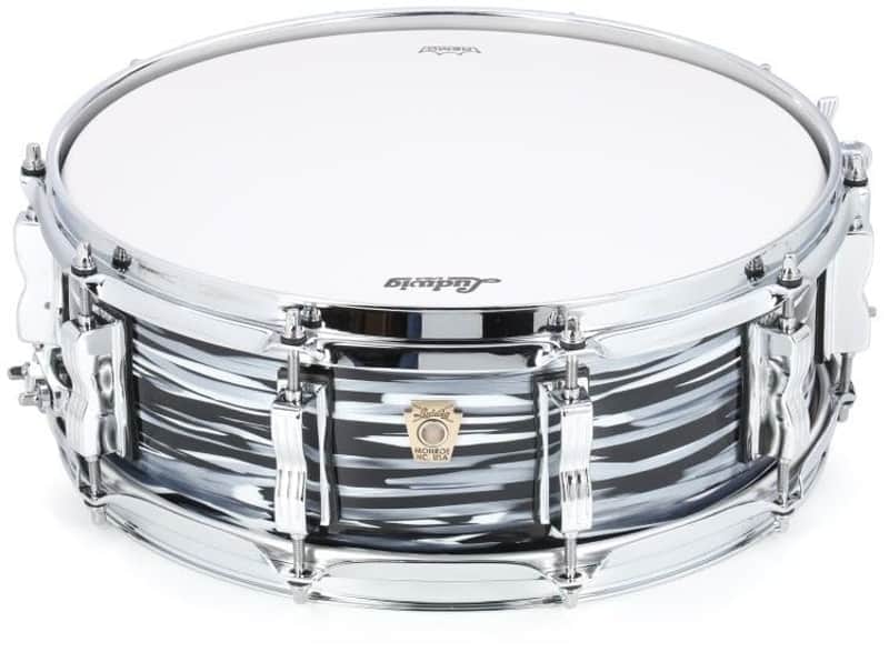 Ludwig Classic Maple Snare Drum - 5 inches x 14 inches, Black Oyster Pearl image 1