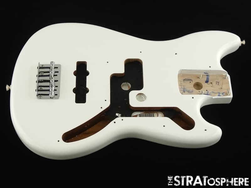 Fender Player II Mustang Bass PJ BODY & HARDWARE PJ Offset Polar White image 1