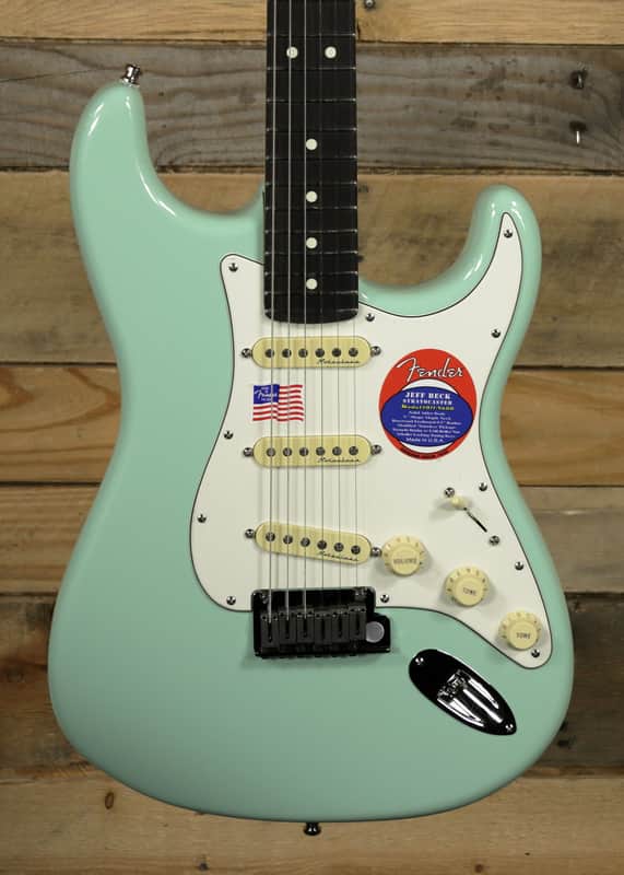 Fender Jeff Beck Stratocaster Electric Guitar Surf Green w/ Case "Mint Condition" image 1