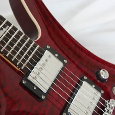 B.C. Rich Mockingbird Masterpiece Electric Guitar Dragon's Blood Red Quilt Finish + Hard Case image 9