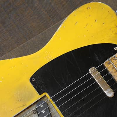 Kelton Swade 1952 Blackguard Tele Style Electric  Guitar Butterscotch Blonde Heavy Relic + Hard Case image 7