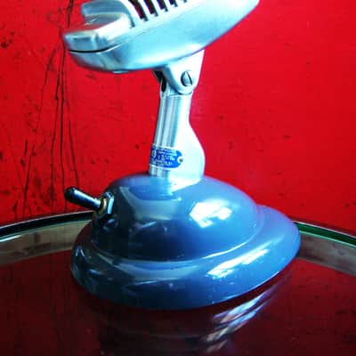Vintage 1940's Shure 51 dynamic Microphone w S36 stand prop repair Nat King Cole # 1 image 8