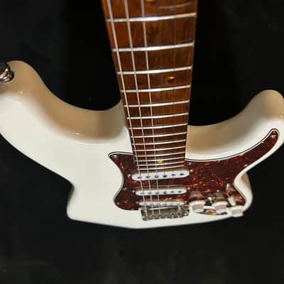 White Stratocaster With Dark Roasted Maple Neck - Seymour Duncan Pickups, Phase Reverse and Blender Mod image 2